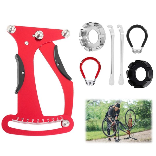 Tokaneit Aluminium Spoke Tension Meter, Bicycle Spoke Tension Meter Calibration