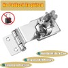 Litensh 4 Inch Right Angle Hasp Lock with Key Alike,