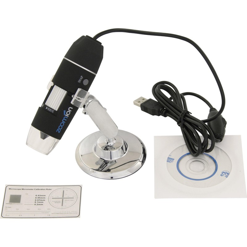 Zoomion USB Microscope Micron 50x-500x for children from 10 years