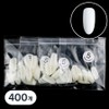 Elvia Nail Tips Oval No. 5, Natural, 400 pcs / 엘비아 네일팁 오발 5호, 내추럴, 400개