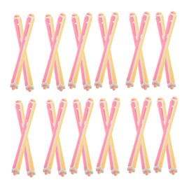 FRCOLOR 24pcs Hair Curling Rollers Flexible Plastic Perm Rods for Cold Perming and Styling Travel Friendly Hairdressing Tools for Women