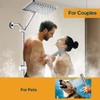 Hombeter Shower Heads with Handheld Spray Combo, 10 Inch High