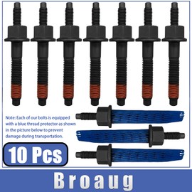 Broaug 6510141AA,06509863AA,6505316AA 1Set Engine Cylinder Head Bolts Compatible with Chrysler/Jeep/Dodge/Ram (2009-2023) Replaces 6507746AA,6509544AA,6510140AA,03309CD