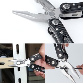 Multifunctional Pliers, 14 in 1 Multitools, Foldable Multitool with Nylon Bag, Stainless Steel Multitools with Screwdriver for Camping, Hiking, Repairing