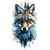 FoxWolf5 Temporary Fox Tattoo Fake Wolf Tattoo Animal Tattoos 5