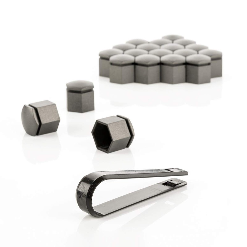 LST Set of 20 Hexagonal Wheel Bolt Caps 19 mm