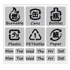nc-smile Garbage Seal Sticker Resource Sorting Recycled Water Resistant Laminated