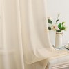 MIULEE 2 Panels Solid Color Sheer Window Curtains Elegant Window