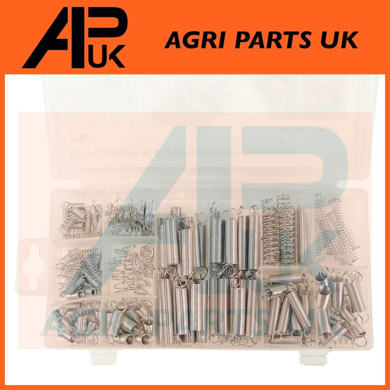 APUK 200pcs Extension Tension Compression Steel Metal Spring Assorted Assortment