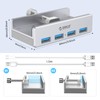 ORICO USB 3.0 Hub Clamp - Aluminum 4-Port USB Splitter