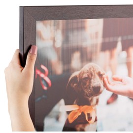 ArtToFrames 12x16 Inch Brown Picture Frame, This 1.25" Custom Poster Frame is Classic Mahogany Frame, for Your Art or Photos - Comes with Regular Glass, WOMFRBW26039-12x16