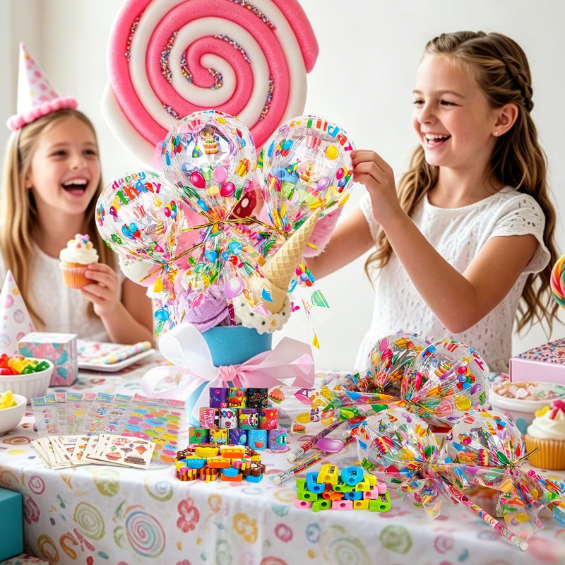 Classroom Birthday Gifts 24 Pack, Giant Lollipop Stationery Birthday Gifts
