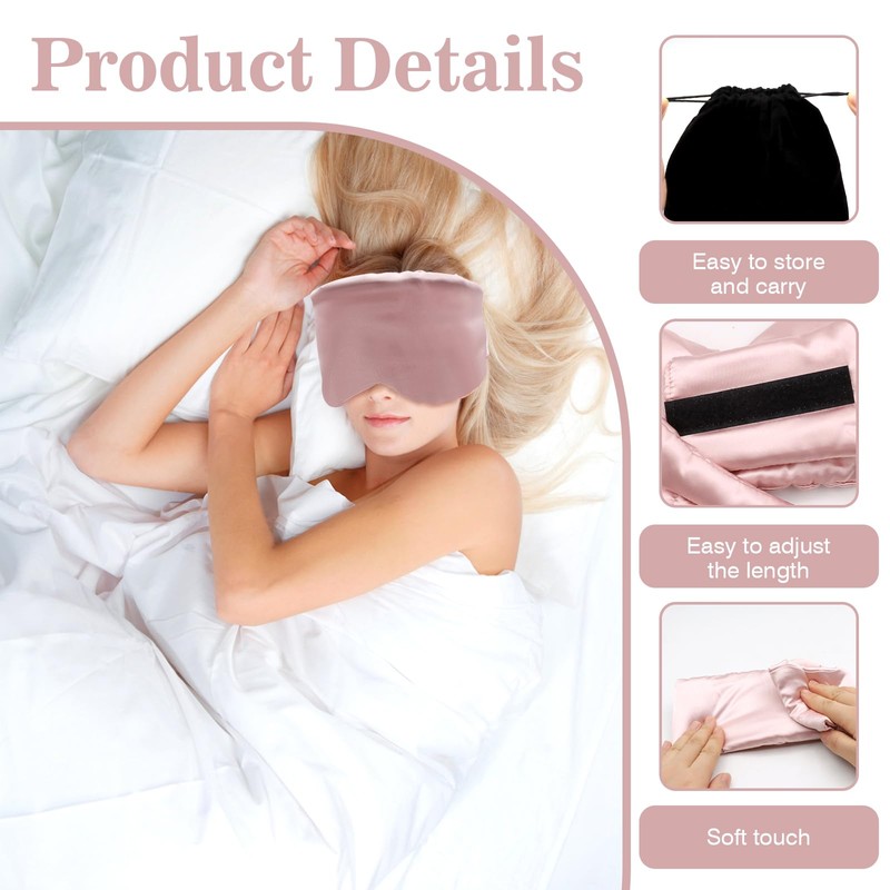Sleep Mask, VEGCOO Silk Sleeping Mask 100% Blackout Eye Mask