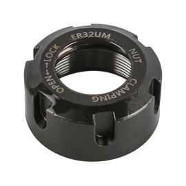 Namvo Clamp Er32-Um (M40) Black Collet Clamp Nut For Cnc Milling Chuck Lathe Suitable For Er Cnc Lathe Metal Collet Nut Insert Router Parts