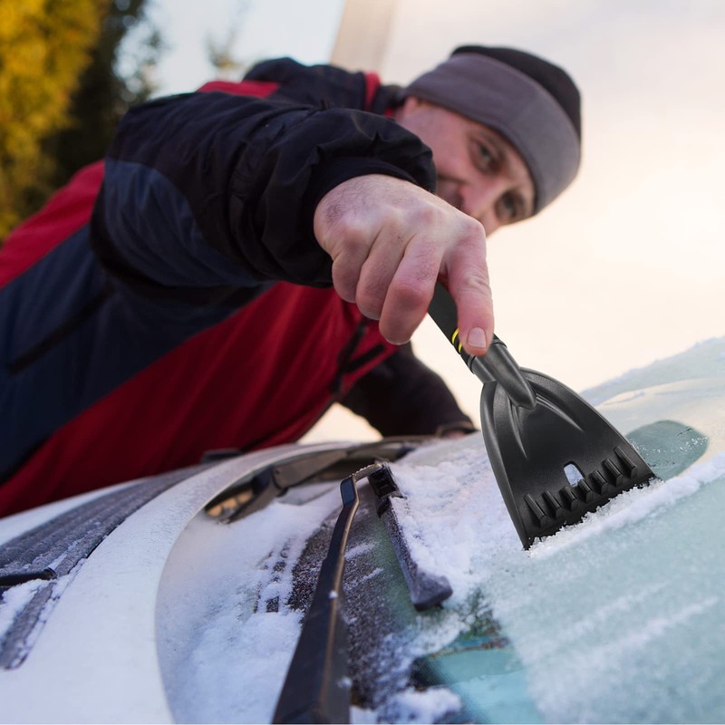 Newthinking Ice Scraper for Car Windscreen, 2 Pack Car Ice