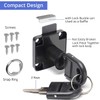 Litensh Cam Lock 22mm, Cabinet Lock with Key Different, Mailbox