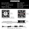 GDSTIME AXIAL Fan 12038, 110V 120V AC 120mm x 38mm