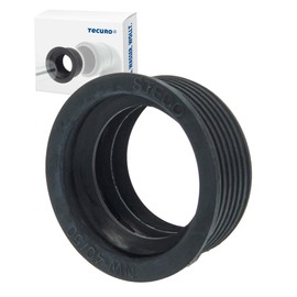 tecuro Siphon Rubber Sleeve for Drain Pipe Outer Diameter 50 mm x Inner Diameter 40 mm Fits LKA or Red Line and HT Program