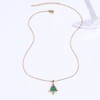 Xeyai Gold Plated Christmas Pendant Necklace for Women Trendy,CZ Christmas
