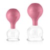 pulox SchrÃ¶pfglas aus Echtglas 2er-Set inkl. Saugball 52 mm &