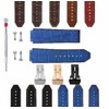 Ewatchparts 24mm Leather Watch Band Strap Rubber Compatible With Hublot