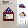 ASmileIndeep Flag Display Case Box for Folded 3'x5' American Flag