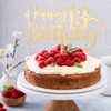 Bekaterea - Decoración para tartas de cumpleaños 13, acrílico dorado