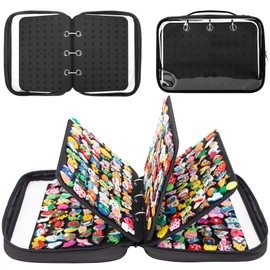 PACMAXI Shoe Charms Organizer, Shoe Charms Display Holder with 5 Pages, Portable Travelling Storage Bag for Shoe Charms Shoe Charms Collection Book (Shoe Charms Not Included)