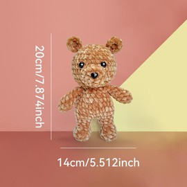 Beginner Crochet Kit, Crochet Animal Kit, Beginner Crochet Kit for Adults (Little Bear) crochet   bouquet