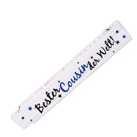 Ruler with beautiful motif – Best in the world – for men – Metre measure – Link scale with name printed, S0460101000844271769