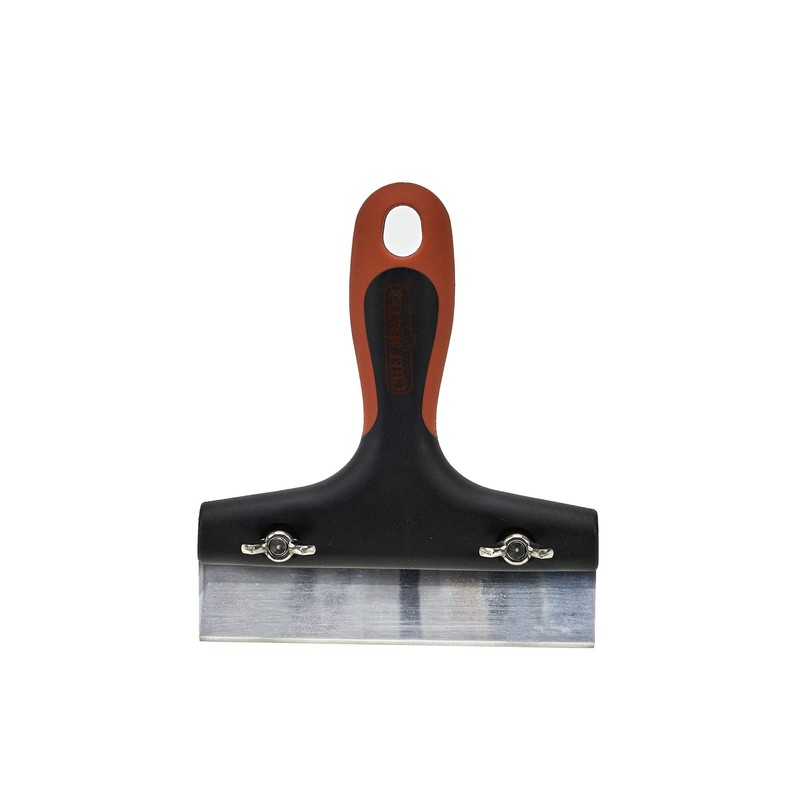 Mr. Bar-B-Q Griddle Scraper Tool with Replaceable Blade, Stainless Steel