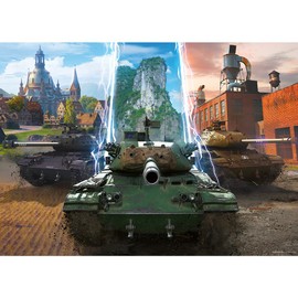 Trefl - World of Tanks: Action time! - Puzzle 500 pieces - DIY puzzle, Creative Entertainment, for Adults and Children from 10 years
