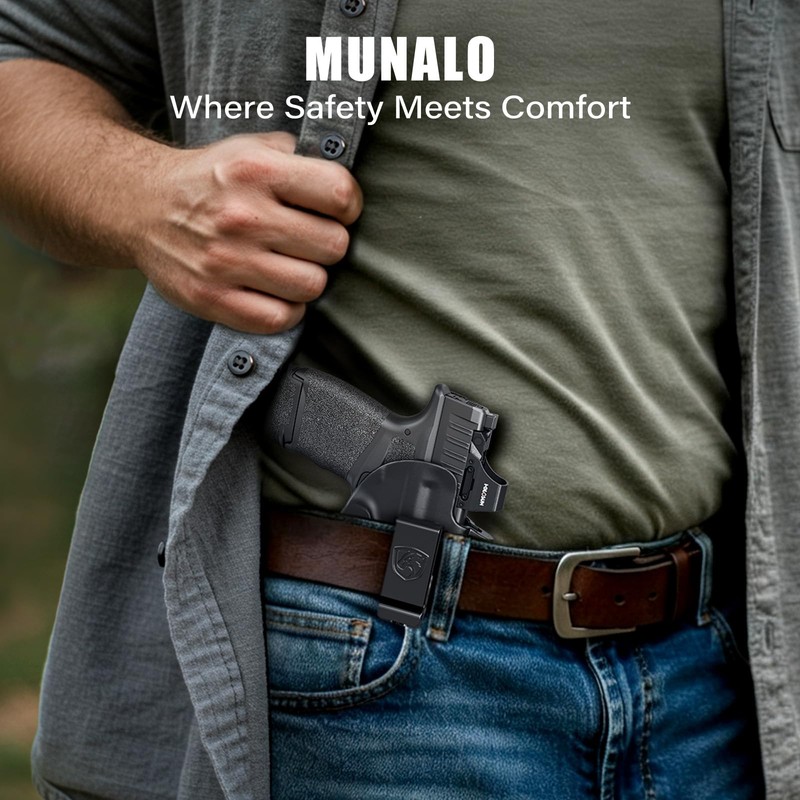 MUNALO IWB Holster for Springfield Armory Hellcat Pro, Right Hand