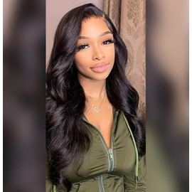 Essent Seamless Clip in Body Wave Hair Extensions Real Human Hair, 20 Inch 130g 7pcs Natural Black Hair Extensions Clip in Remy Human Hair Extensions