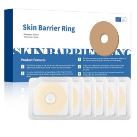 6 Pack Ostomy Barrier Rings Hydrocolloid Stoma Barrier Tapes for Stoma Bag Ostomy Colostomy Ileostomy Supplies