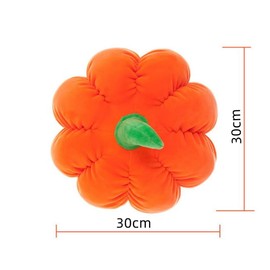 Tikwisdom Orange Simulation Pumpkin Plush Toy, Pumpkin Doll Sleeping Pillow, Holiday Warm Gift (Diameter 30 cm)