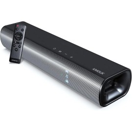 KMOUK Bluetooth 5.0 Soundbar, 2.0 Channel Wireless Sound Bars for TV/PC/Home