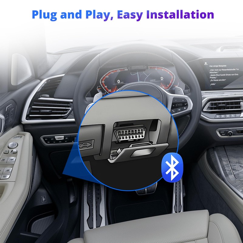 ATOTOZONE AC-4450 Bluetooth OBDII/OBD2 Car Diagnostic Scanner/Scan Tool,Car Engine Fault