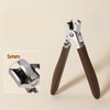 Premium Nail and Toenail Clipper for Thick Nails - Professional Precision Cutter for Aesthetic Nail Care Brown 2ea