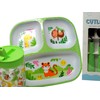 Kids Safari Dinner Set - Divided Plate Cup and Metal