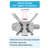 DecoHongDi 2.5 Inch Exhaust Clamps 2 Packs,2 1/2in Lap Joint
