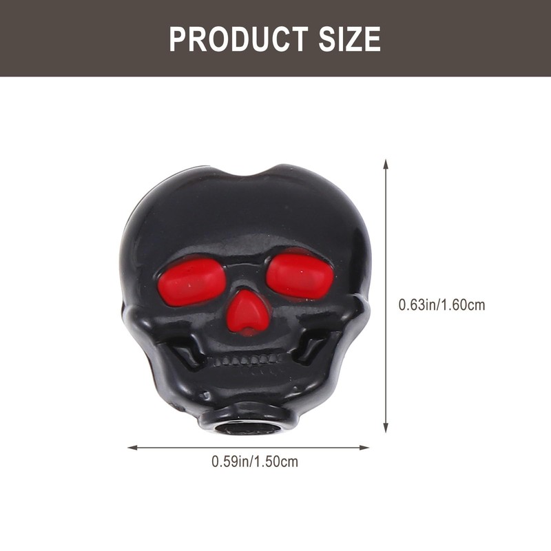 ibasenice Skull Tuning Pegs Cap - 6PCS Plastic Guitar Peg