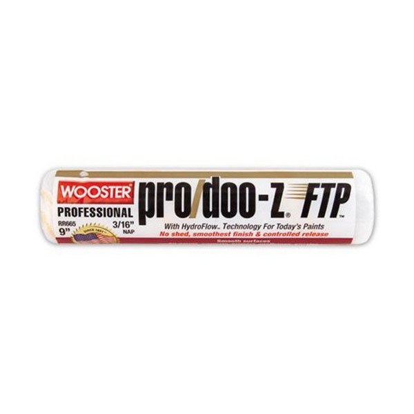 Wooster Brush RR665-9 Inch Pro Doo Z FTP Roller Cover, 3/16-Inch Nap