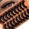 VOCOAK Mink Lashes Fluffy Volume, C Curl Big 25mm Long