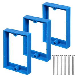 Giantree 3 Pcs 1/2" Single-Gang Outlet Extenders with 6 Screws, Outlet Accessories for Distribution Box Extenders, Terminal Box Extension Accessories for Power Outlets Switches, for Distribution Boxes