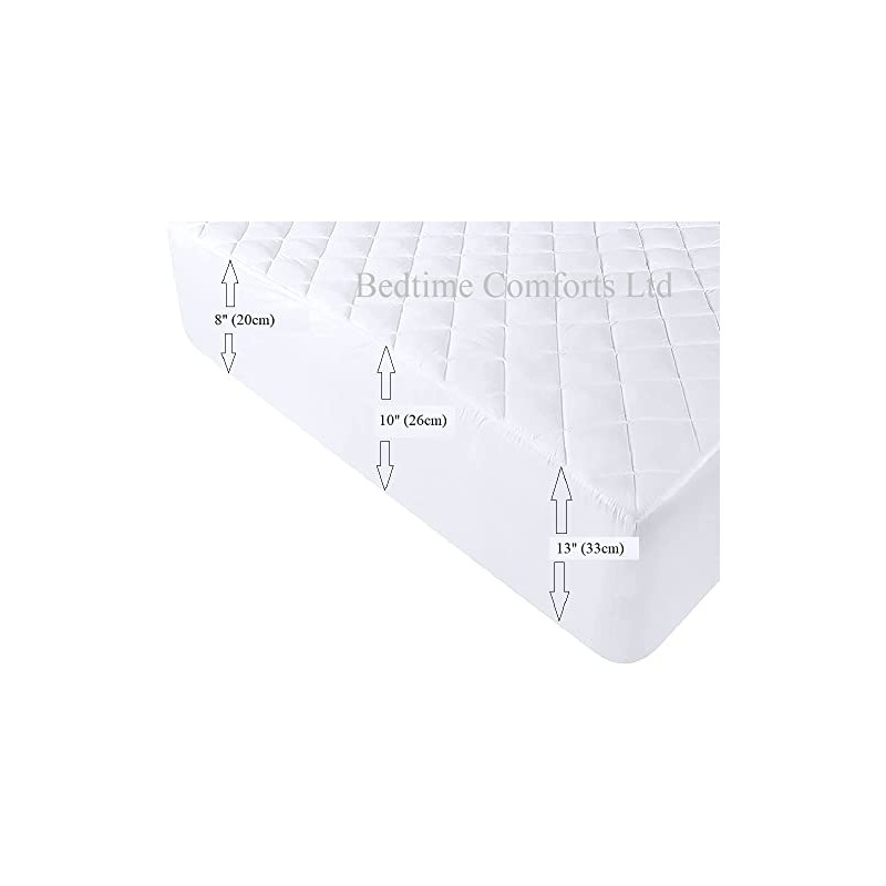 CARAVAN/MOTOR HOME ISLAND BED WATERPROOF QUILTED FITTED MATTRESS PROTECTOR (Hand