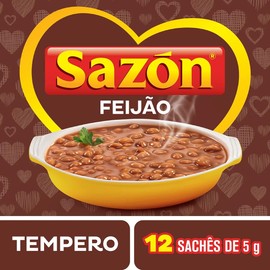 Seasoning Sazon for Sauce, Meat, Poultry, Fish, Seafood, Stews, Rice, Beans, and Other Dishes 2.11 oz by Brazilian Corner | Tempero Sazon Feijao