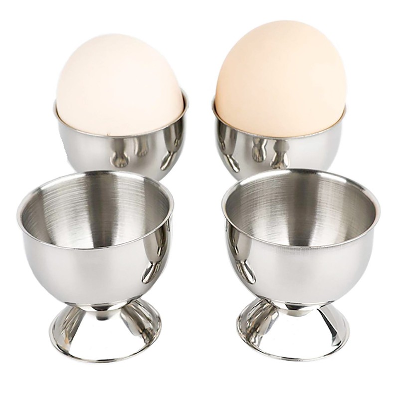 4PCS Egg Cup Set 40ml Stainless Steel High Temperature Resistant