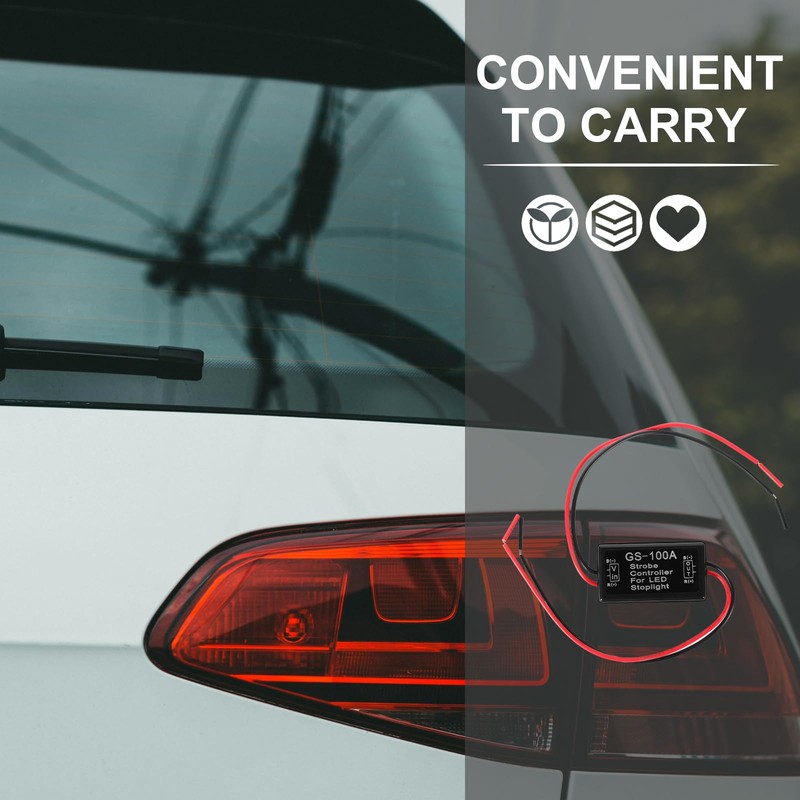 WINOMO 2pcs Flash Strobe Controller Car Flasher Module for Brake