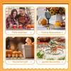 Beeveer 50 Pcs Thanksgiving Pumpkin Scarecrow Figurines, Small Harvest Scarecrows
